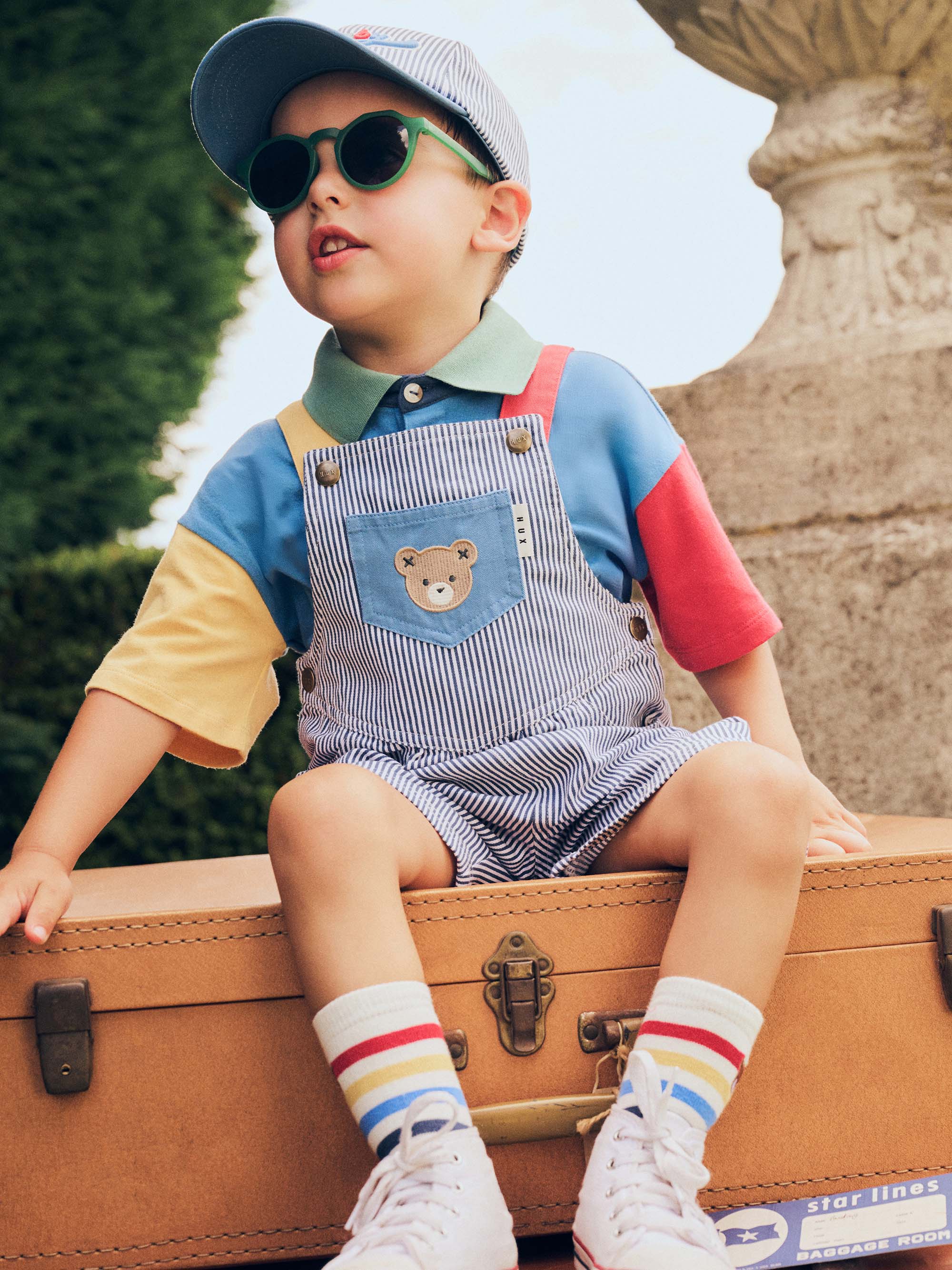 Colour Block Boxy Polo Tee - Image 5