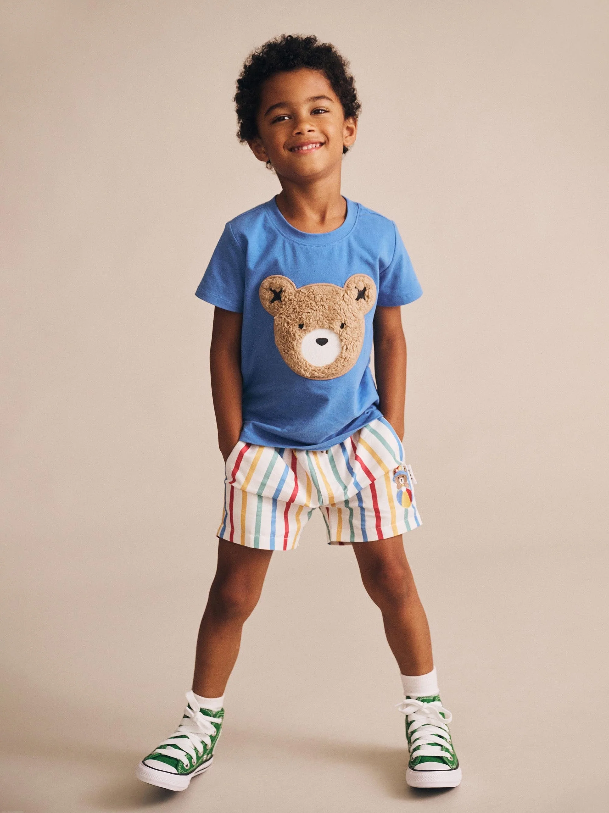 Huxbear Stripey Swim Shorts - Image 6