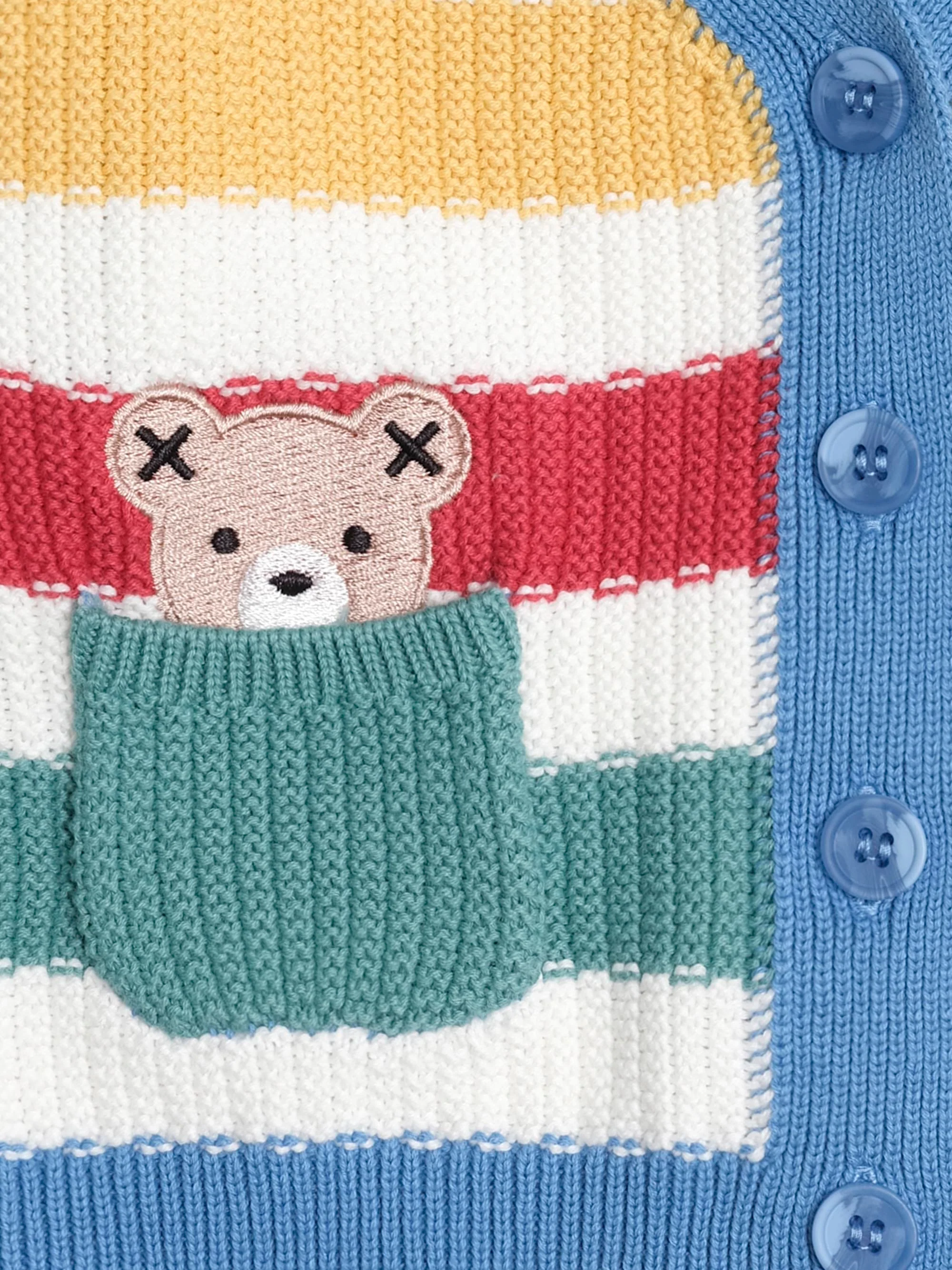 Peekaboo Hux Stripe Knit Cardi - Image 4