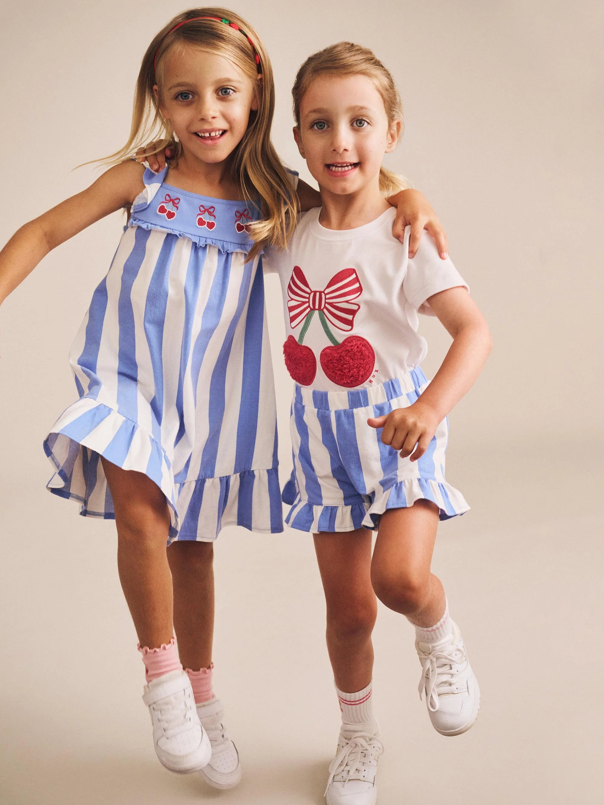 Seaside Cherry Stripe Dress - Image 5
