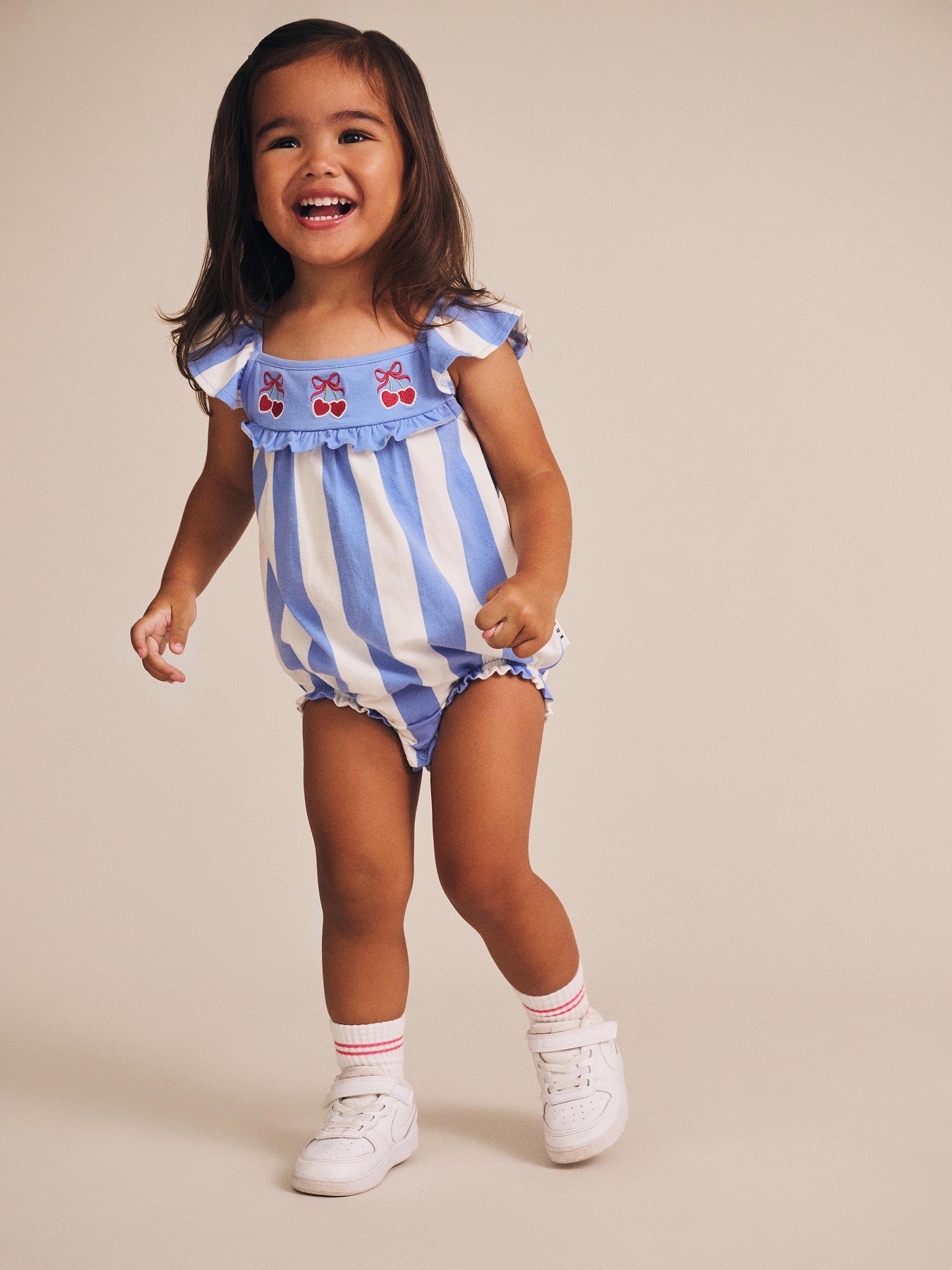 Seaside Cherry Stripe Playsuit - Image 6