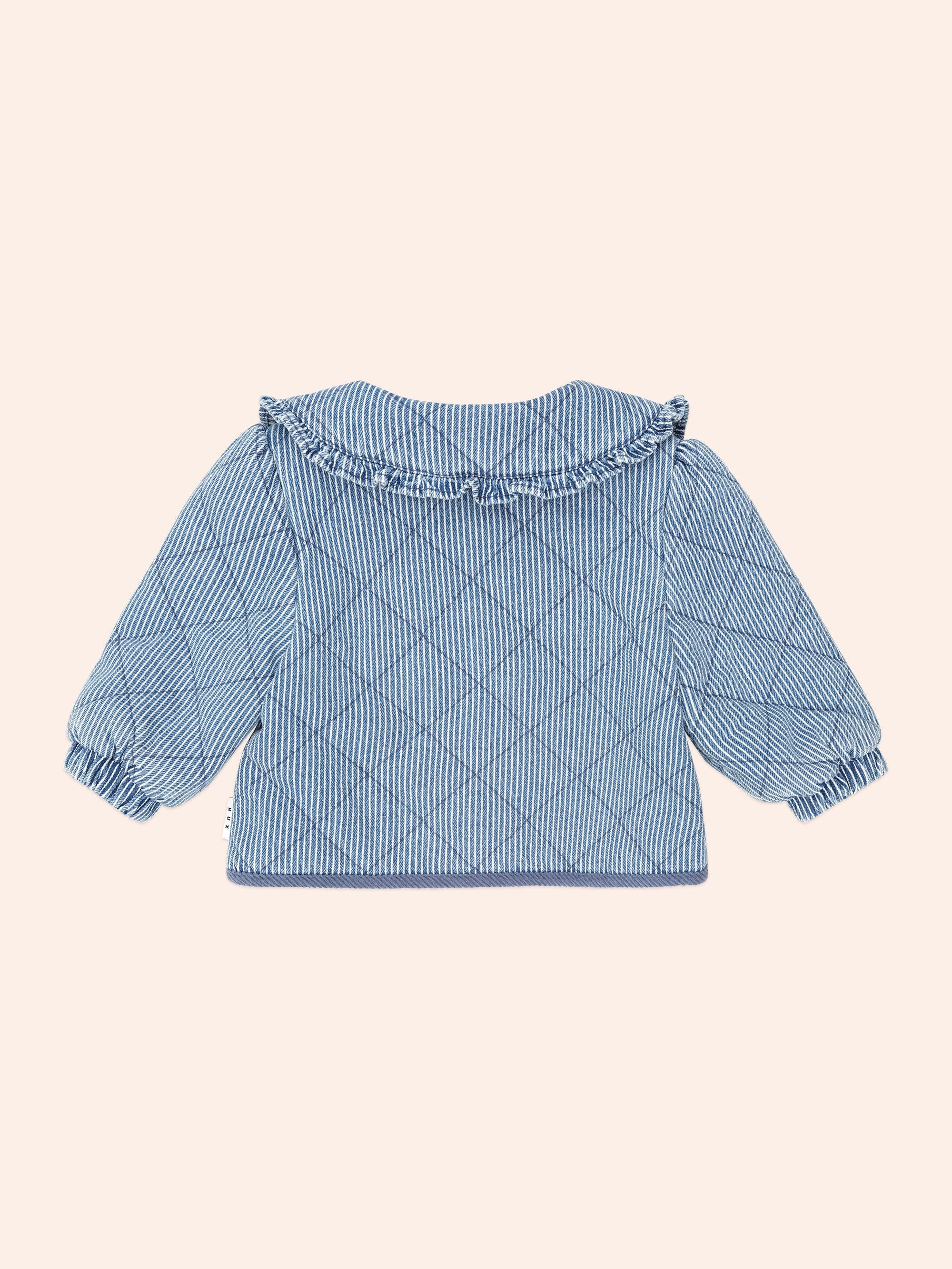 Vintage Bow Collar Denim Jacket - Image 4